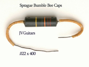 GibsonHistoric Sprague BumbleBee Capasitor set of 2    .022x400